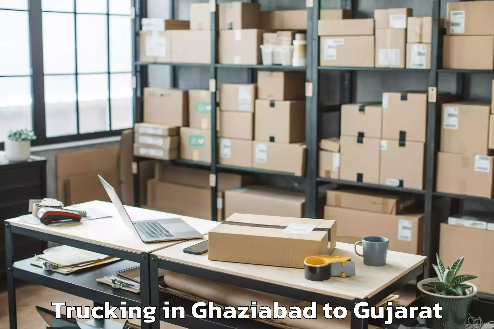 Book Ghaziabad to Patdi Trucking Online